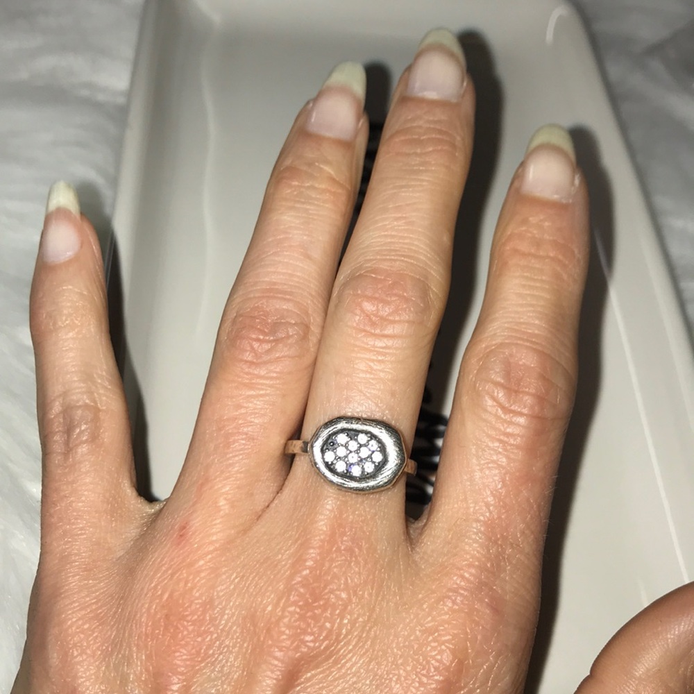 Silpada dainty CZ ring - Picture 2 of 4